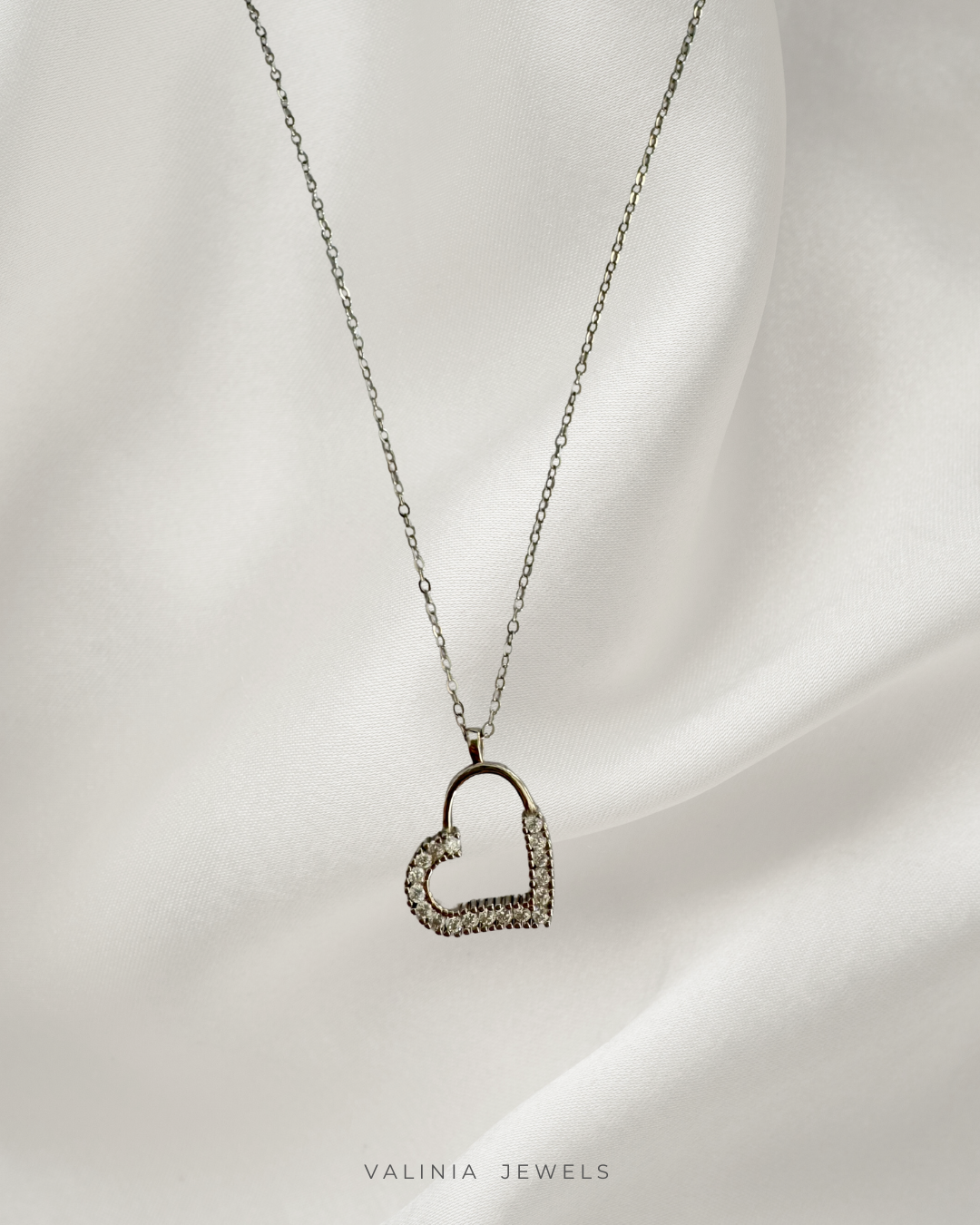Falling Heart Necklace