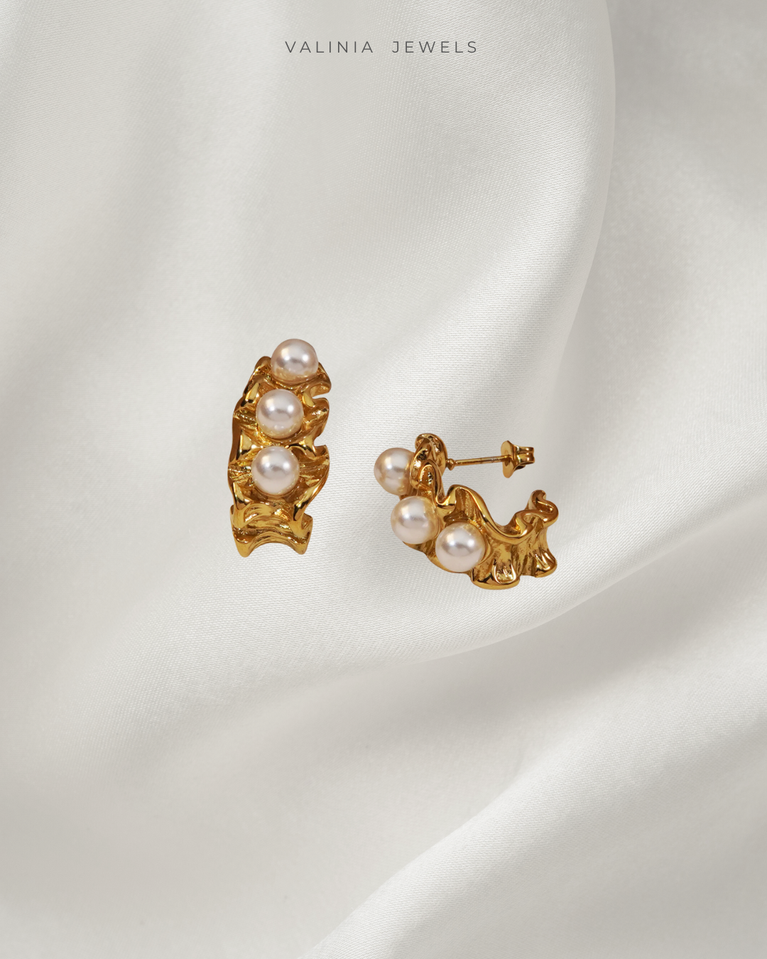 Lencia Pearl Terrain Earrings