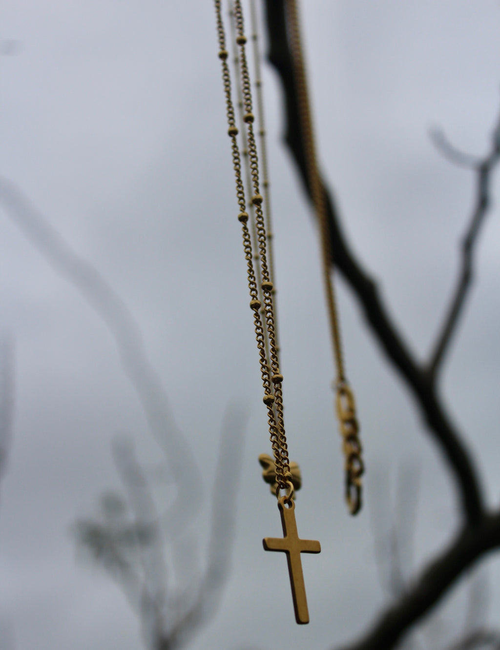 Halo Cross Necklace