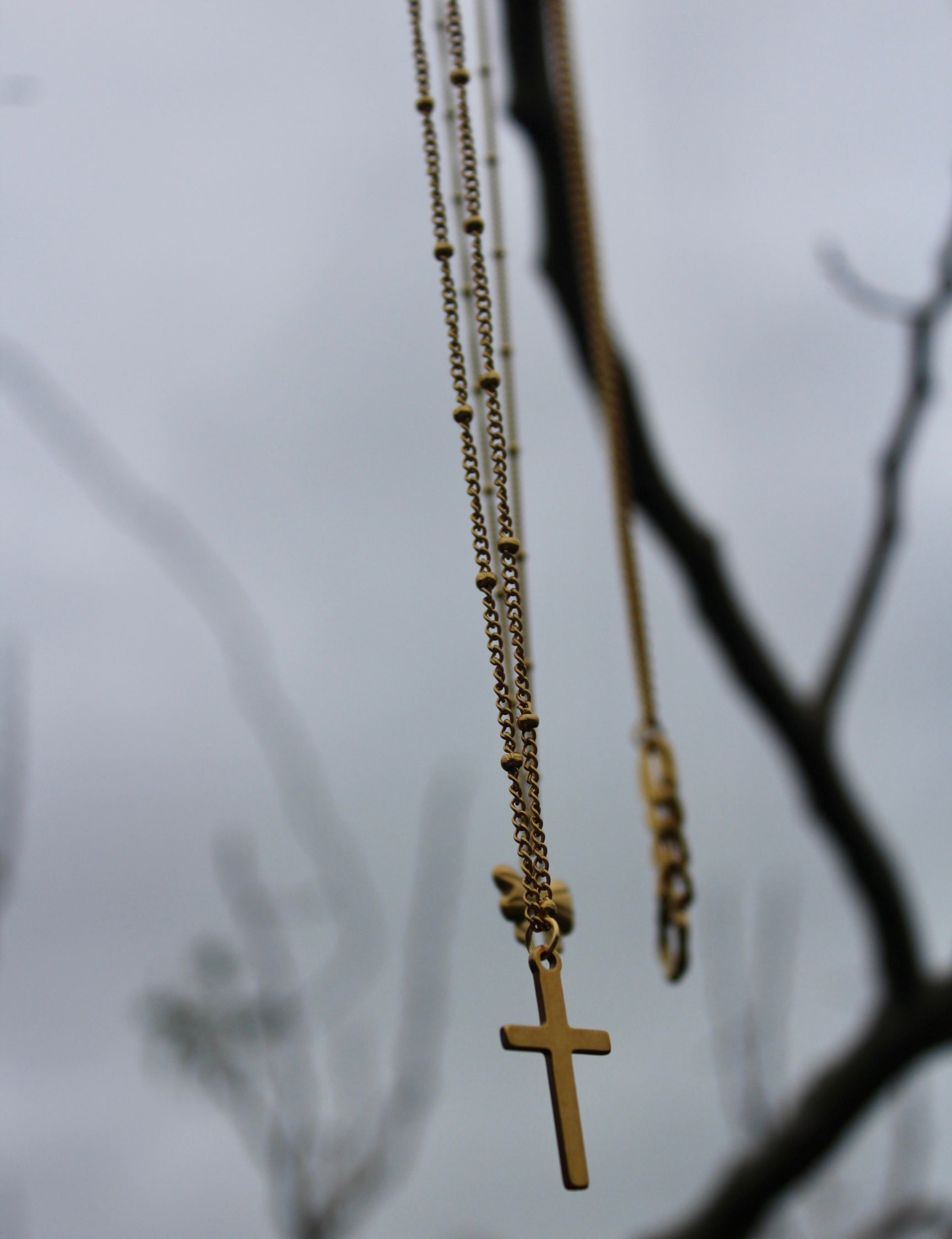 Halo Cross Necklace