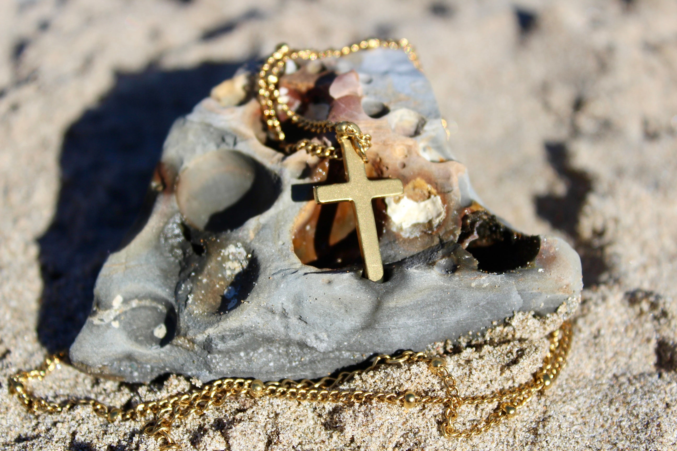Halo Cross Necklace
