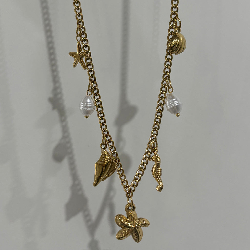 Coastal Glow Charm Necklace