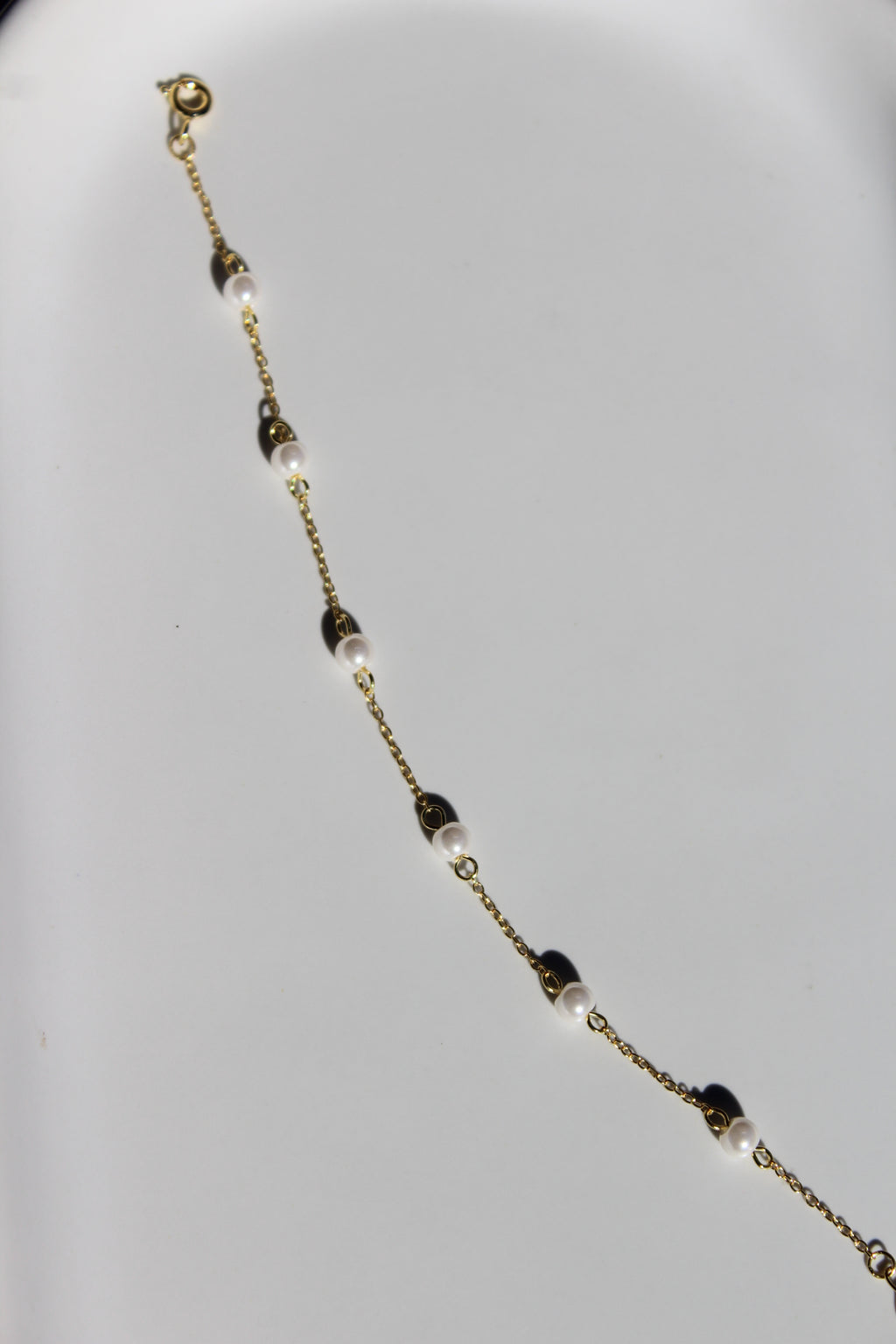Ani Pearl Gold Chain Bracelet