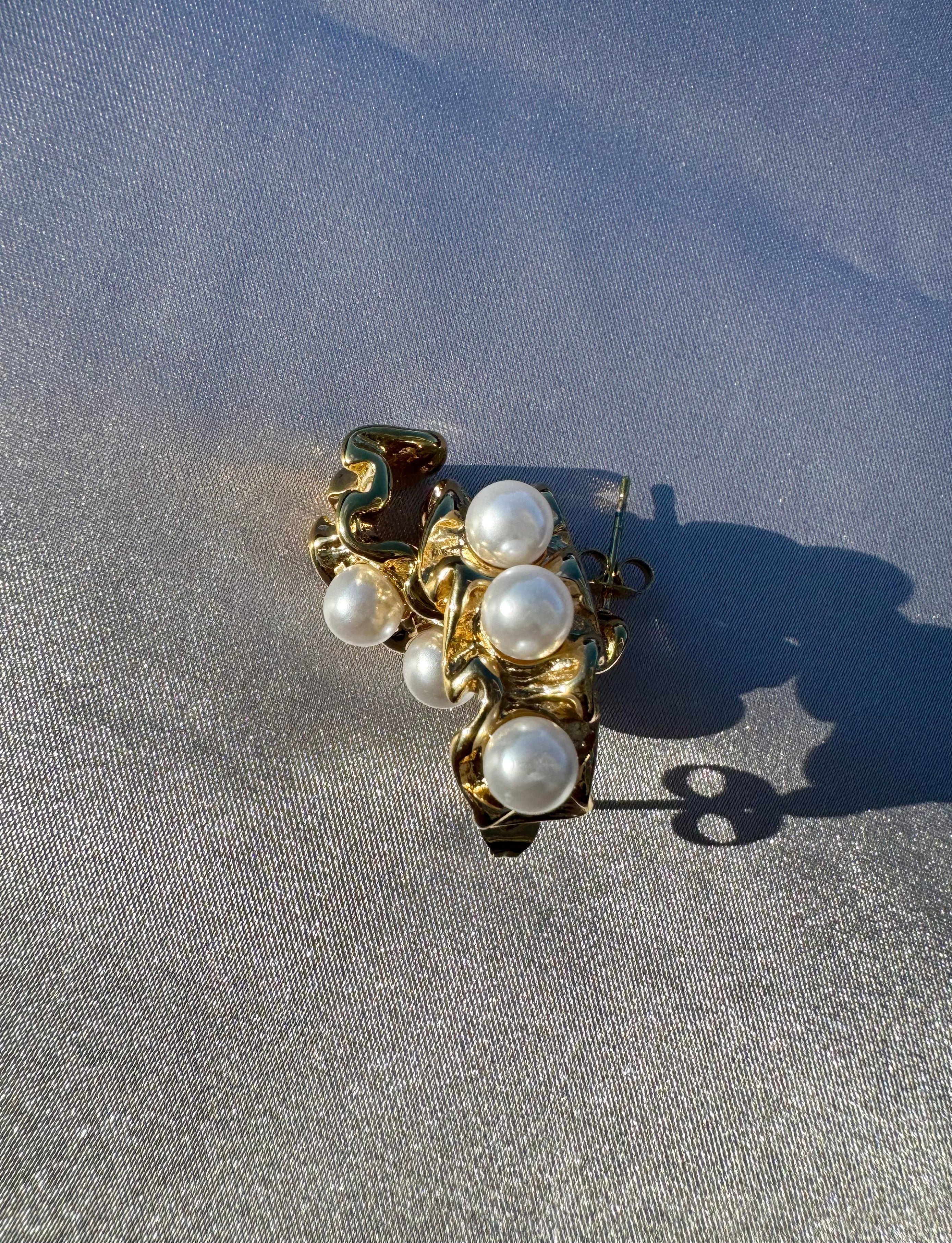 Lencia Pearl Terrain Earrings
