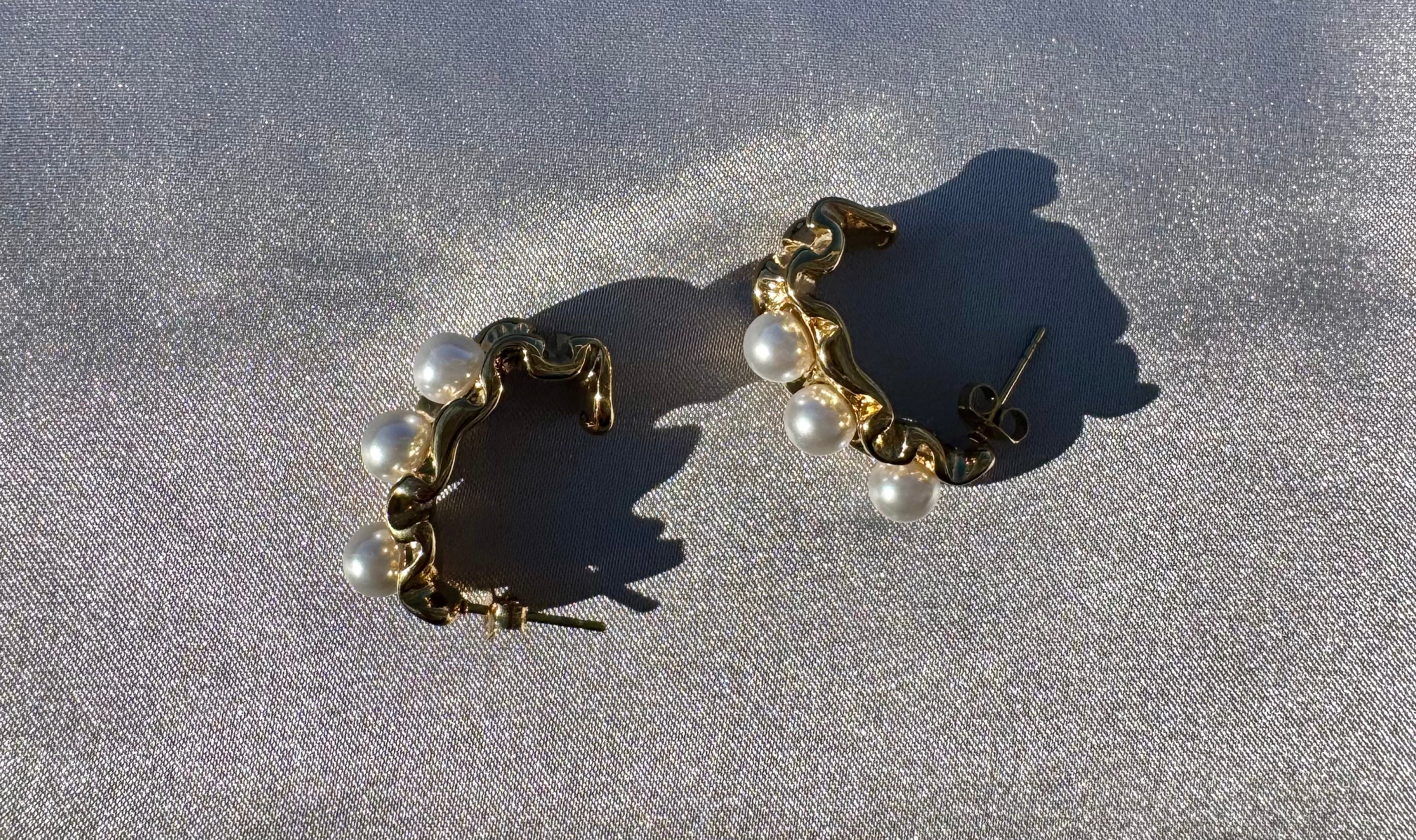 Lencia Pearl Terrain Earrings