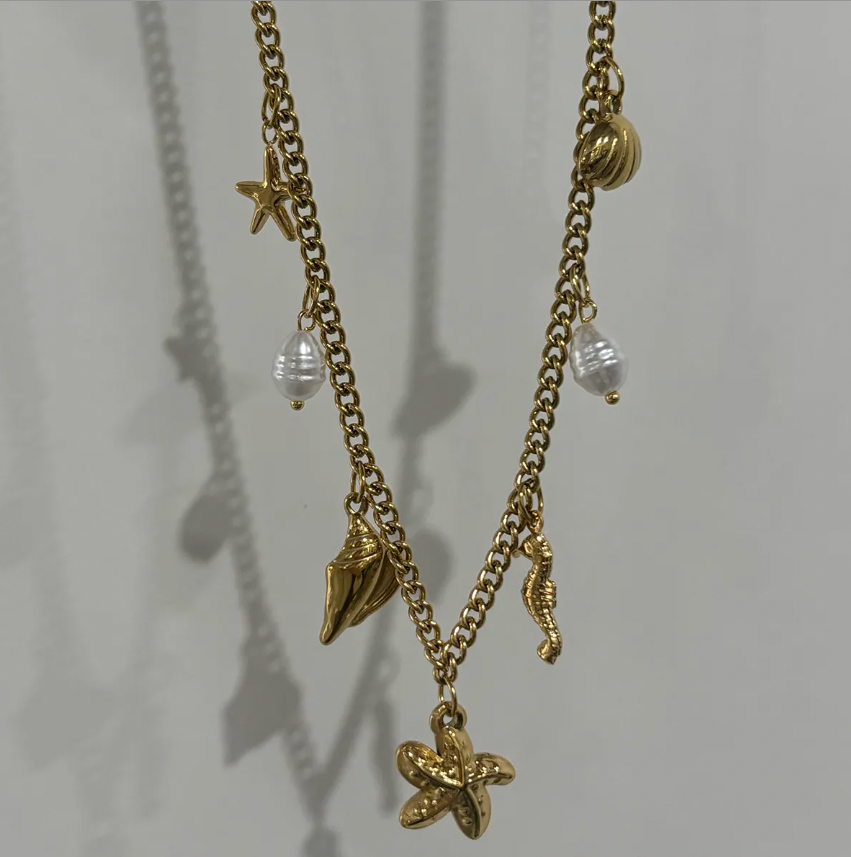 Coastal Glow Charm Necklace